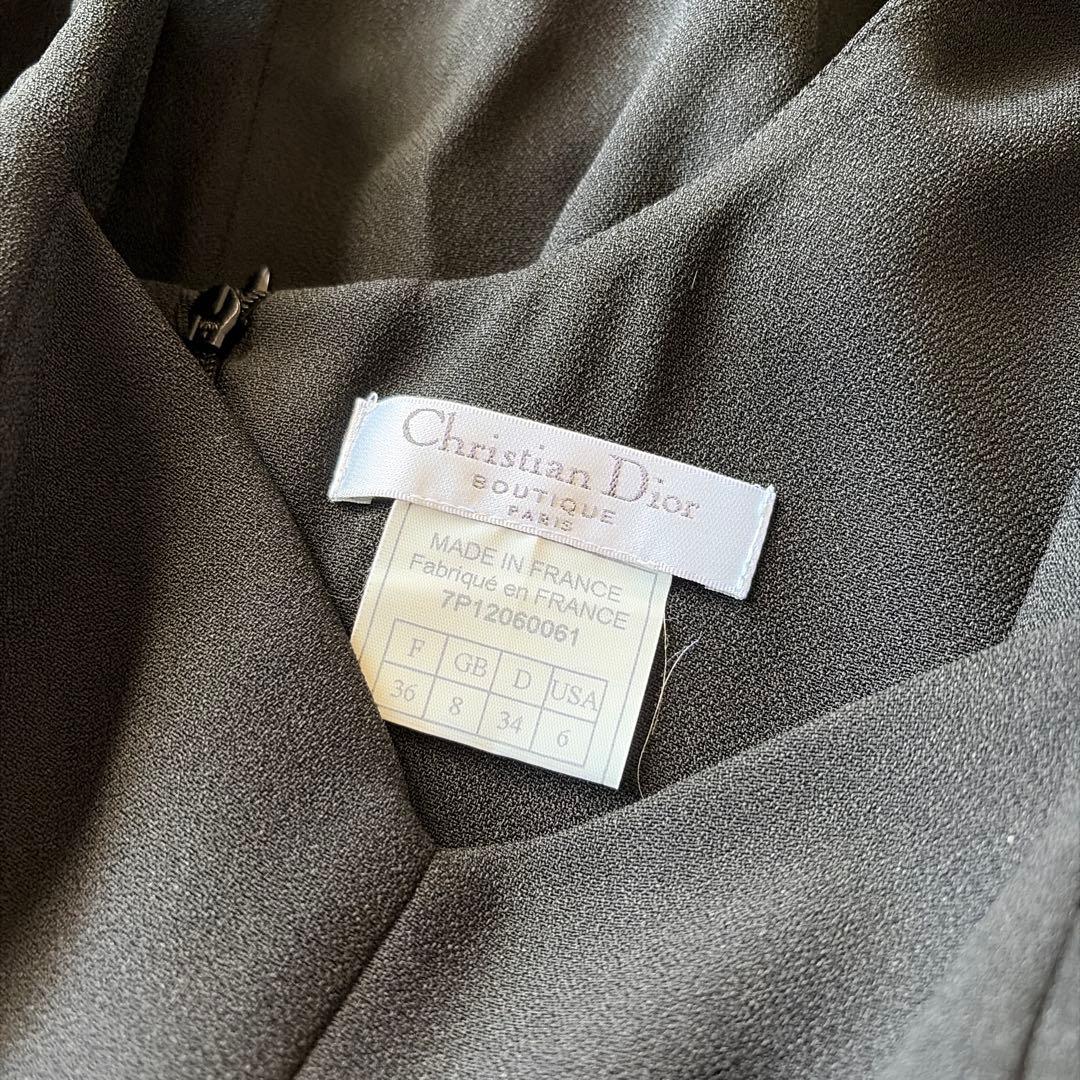 希少♡ディオール　ガリアーノ期　ドレスフレアワンピース　袖レース