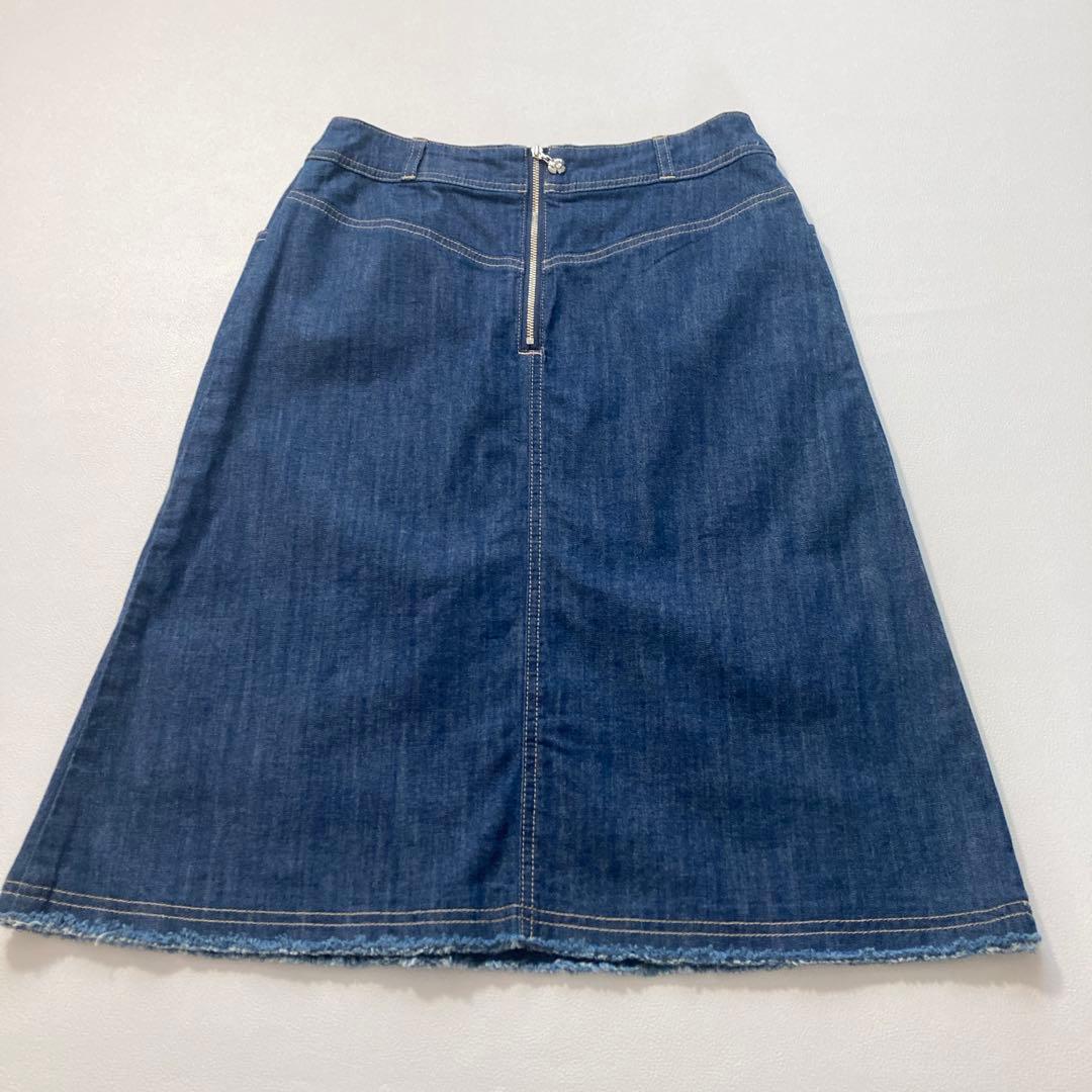 【moca】エムズグレイシー　24AW パールスタッズ付きデニムスカート