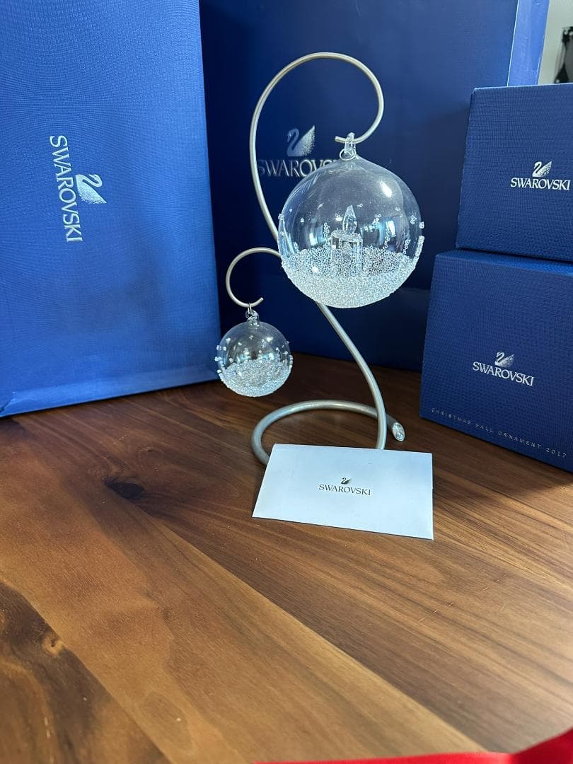 Swarovski 2017 クリスタルオ年 Xmasオーナメント 3点 完品