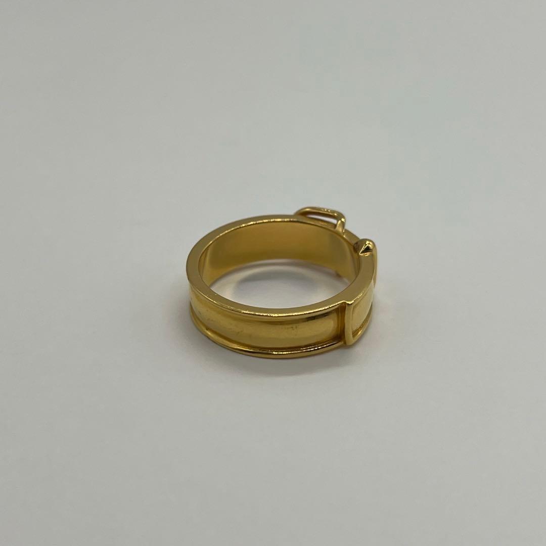 エルメス HERMES サンチュール スカーフリング ゴールドカラー GPの