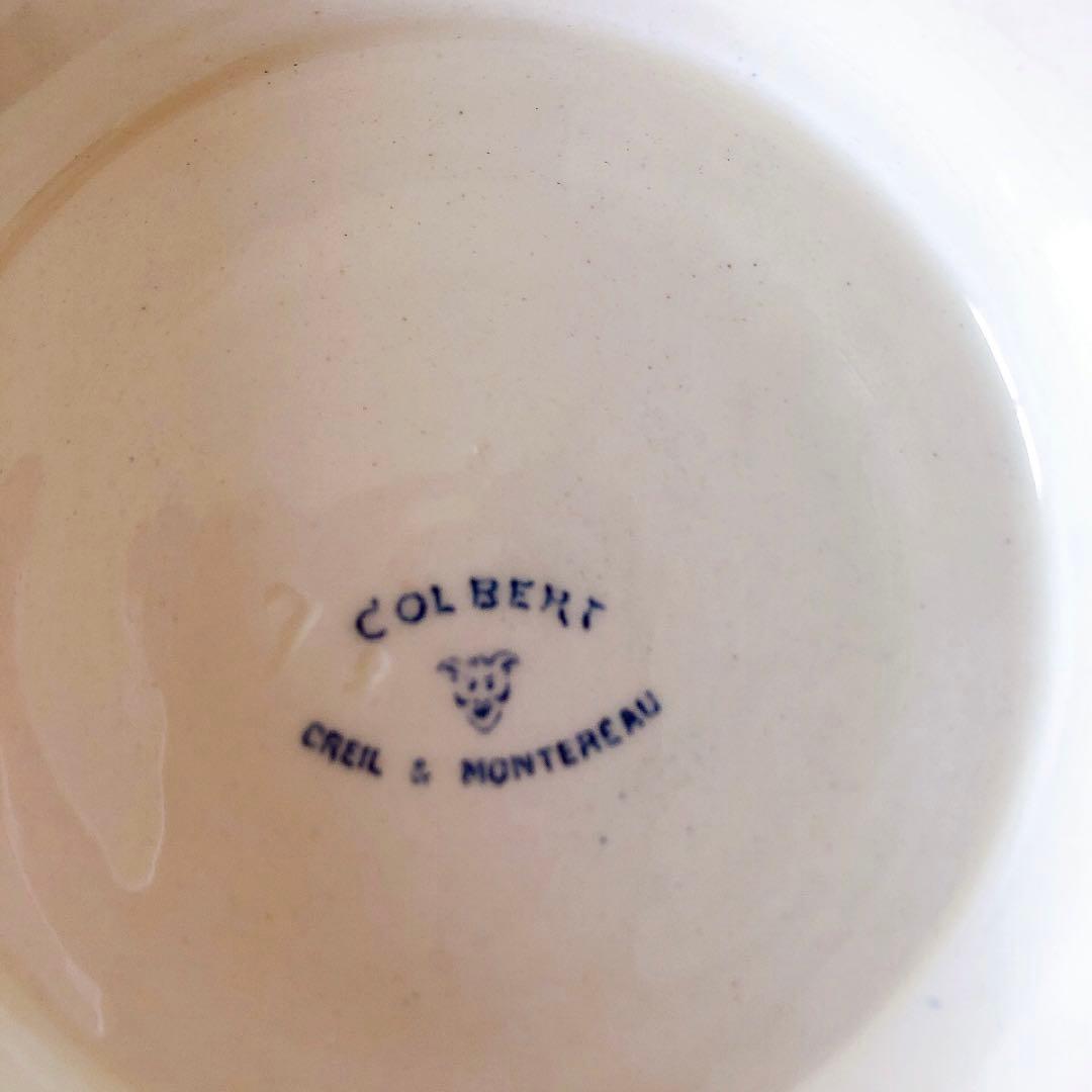 希少　クレイユモントロー　コルベール　ケーキスタンド　フランスアンティーク食器