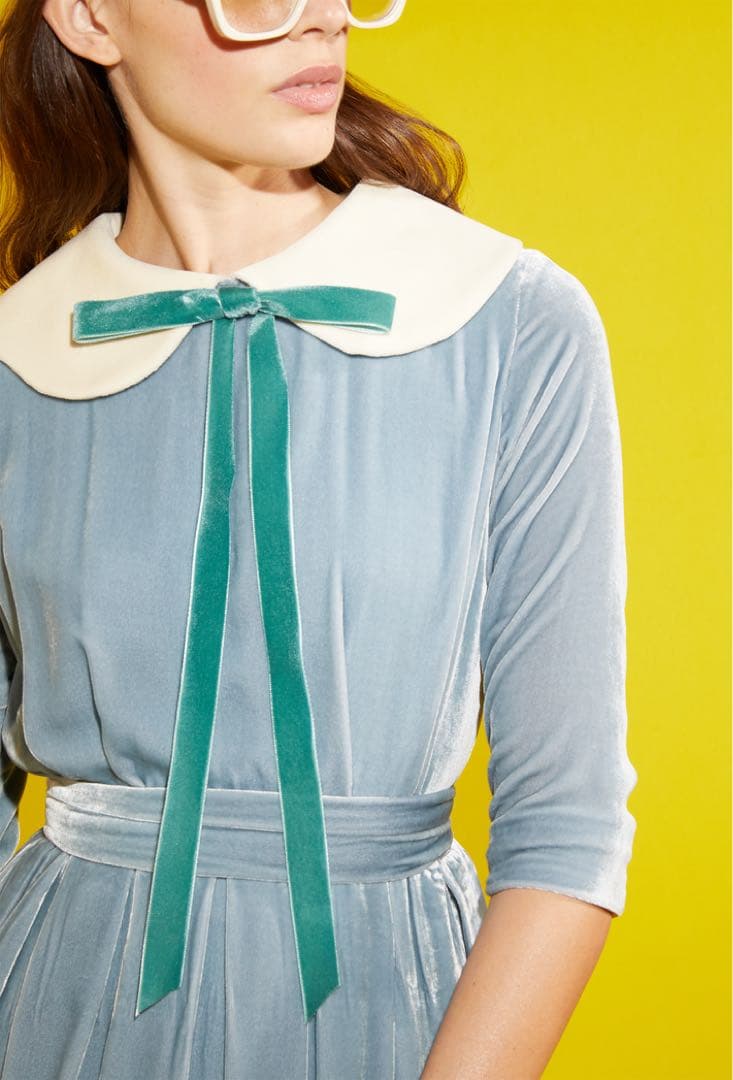 2023AW 未使用　GUCCI グッチ　レア　ベルベット　ドレス　ワンピース