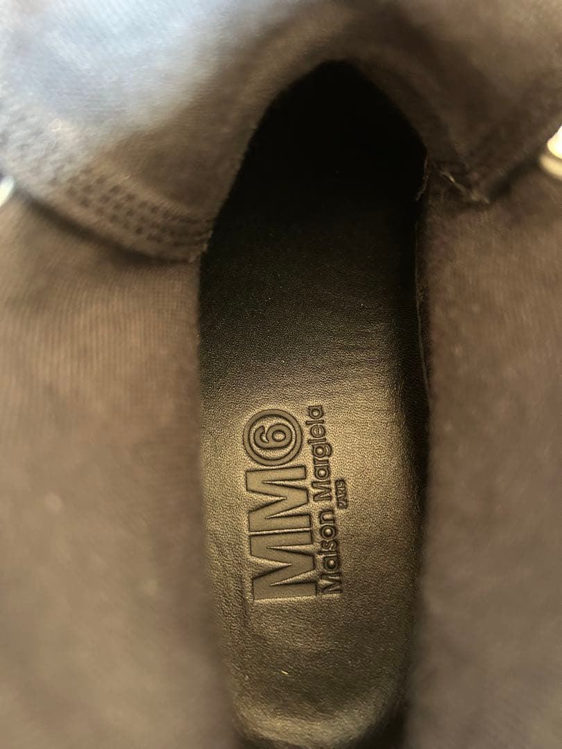 マルジェラ　ブラック 厚底 ハイカットスニーカー