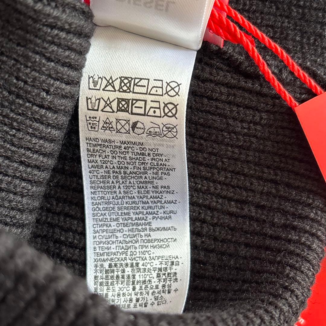 DIESEL ウールコットン ニット キャップロゴ ビーニー