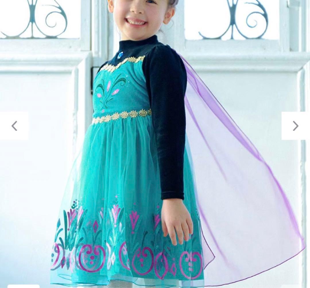 天使の羽　新品anyfam エルサなりきりワンピース100(エニファム)