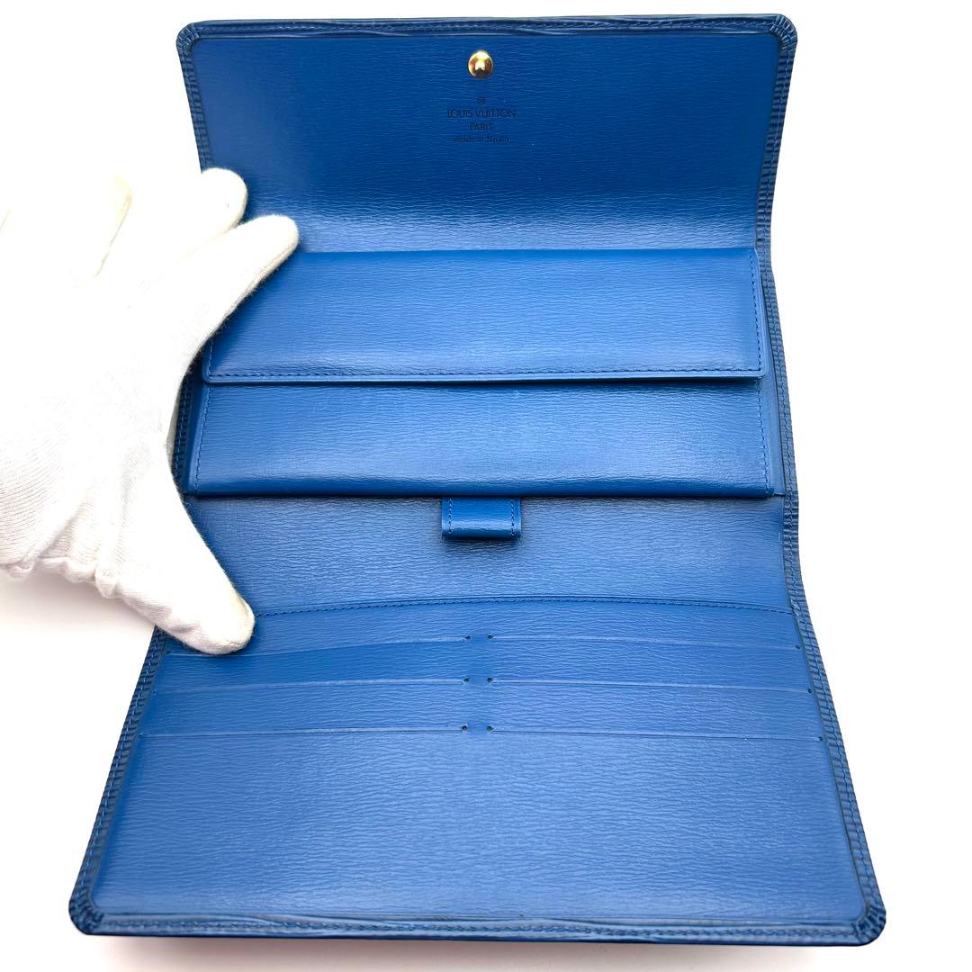 LOUIS VUITTON ポルトトレゾール インターナショナル エピ 青 - メルカリ