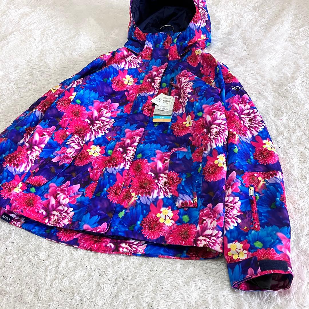 未使用 タグ付き ROXY 蜷川実花 コラボ スノージャケット 花柄 L