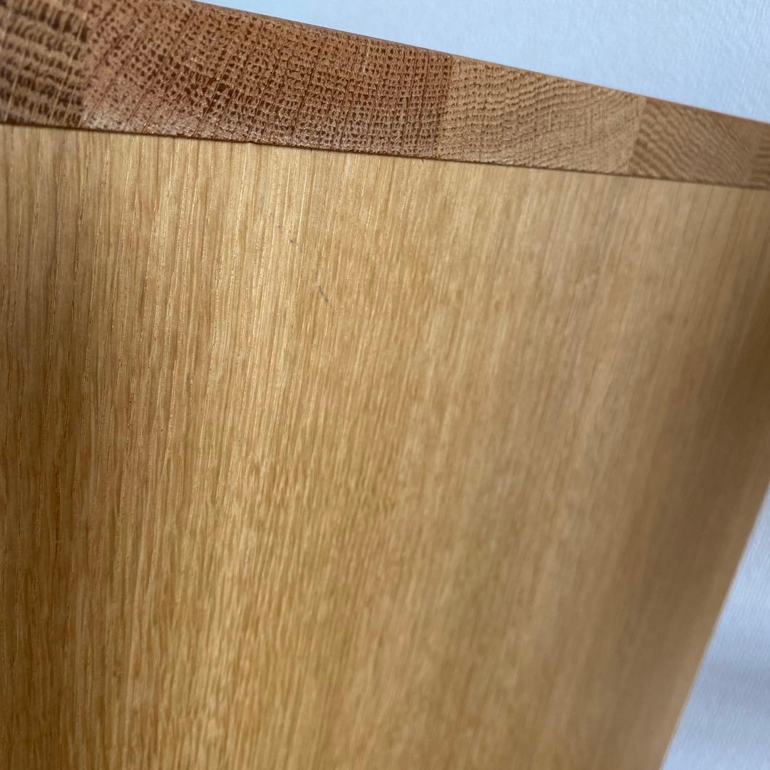 ☆ai☆【無印良品】オーク無垢材デスクキャビネット（ワイド引出2段)