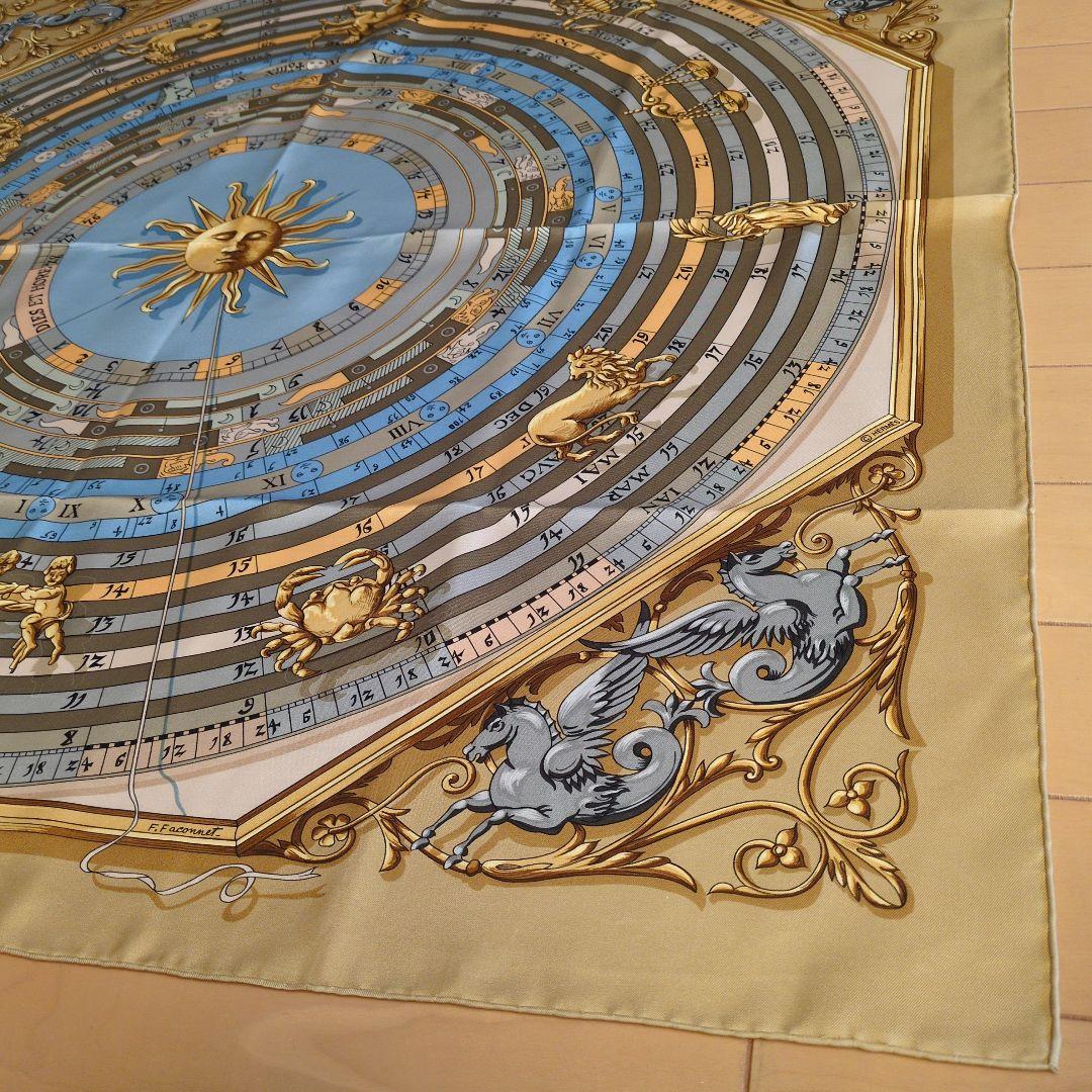 HERMÈS 天文図デザイン シルクスカーフ