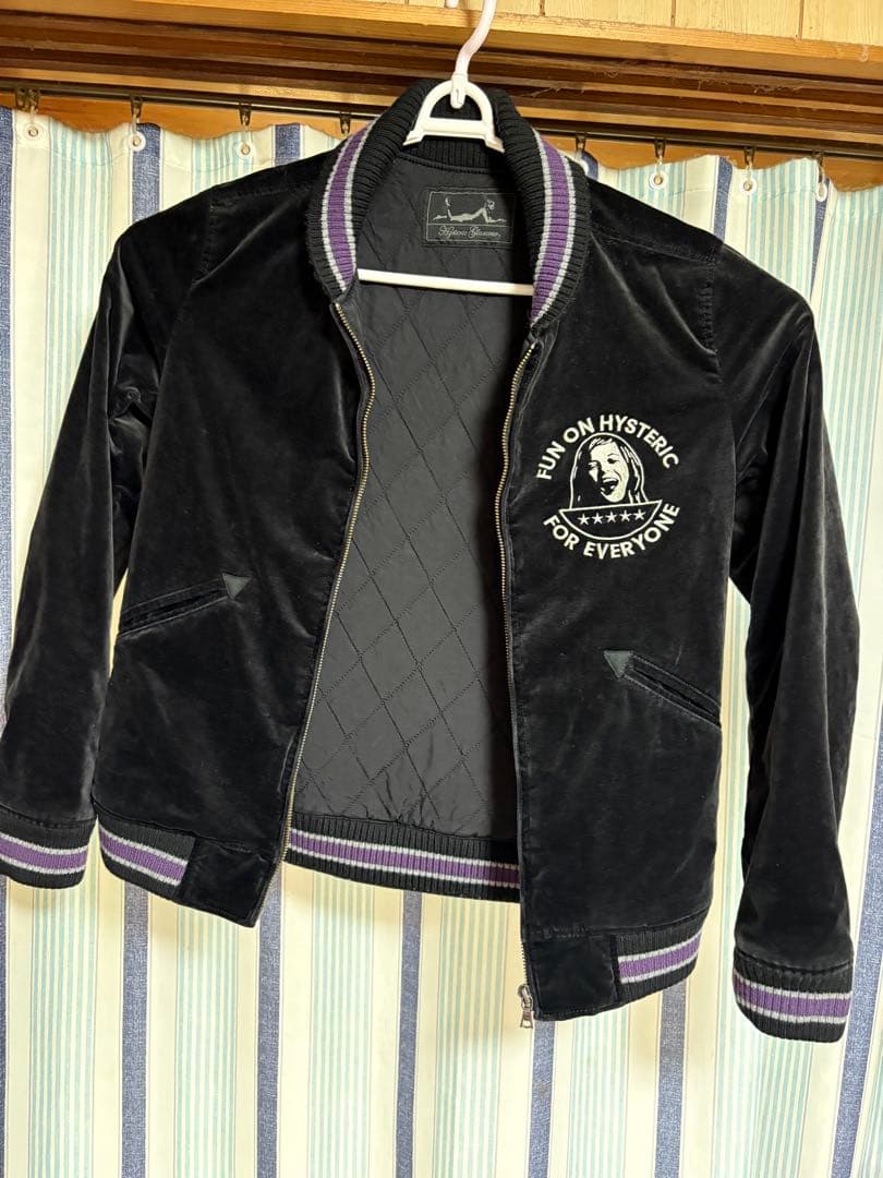 HYSTERIC GLAMOUR ベロアブルゾン