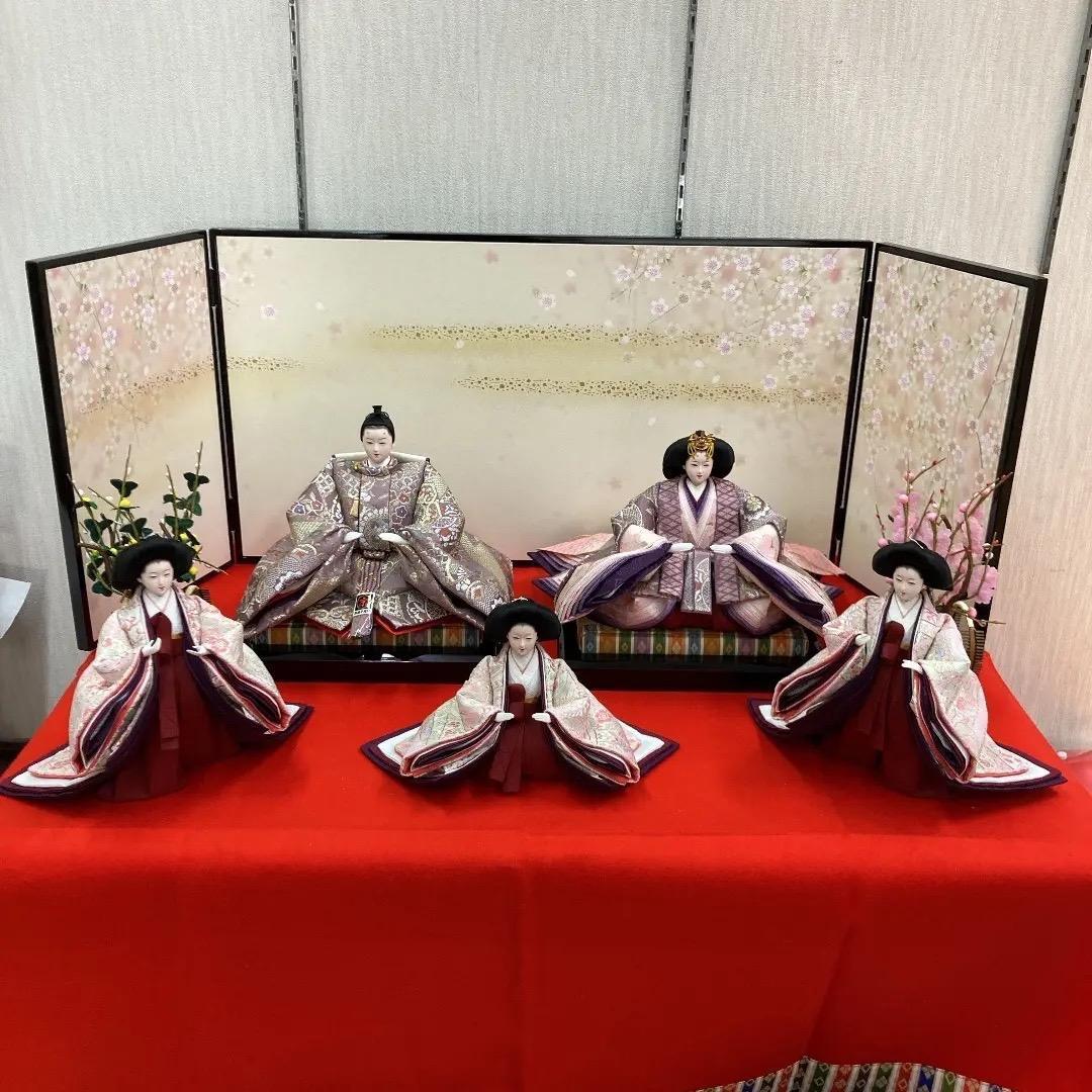 C7 訳あり特価　ひな壇飾り　雛人形三段　雪洞付き　ひな人形三段かざり