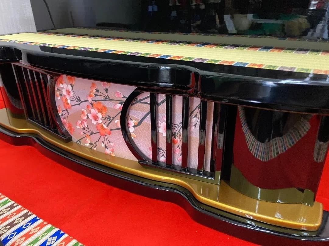 C7 訳あり特価　ひな壇飾り　雛人形三段　雪洞付き　ひな人形三段かざり