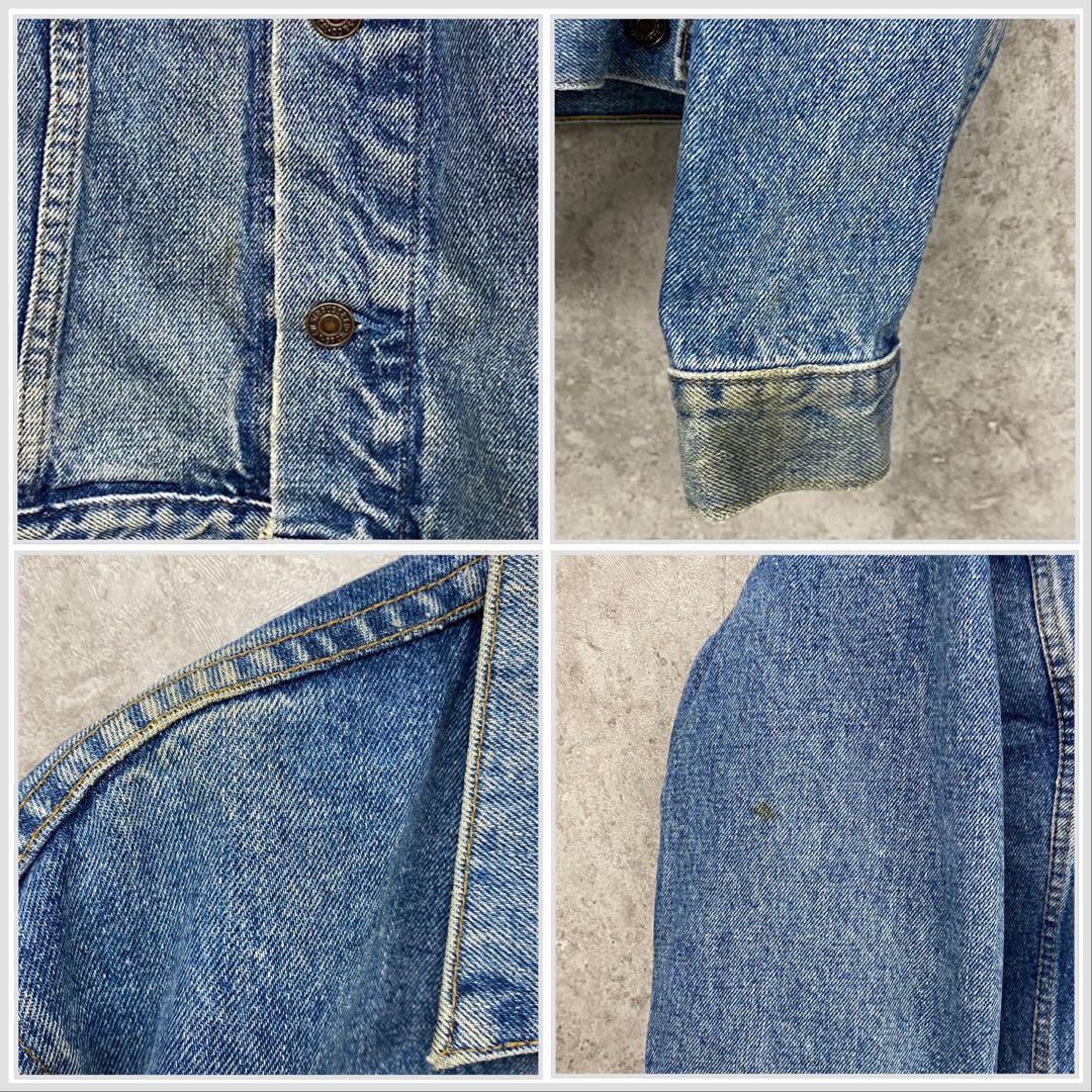古着カナダ製90s◆リーバイス デニムジャケット インディゴブルー メンズL