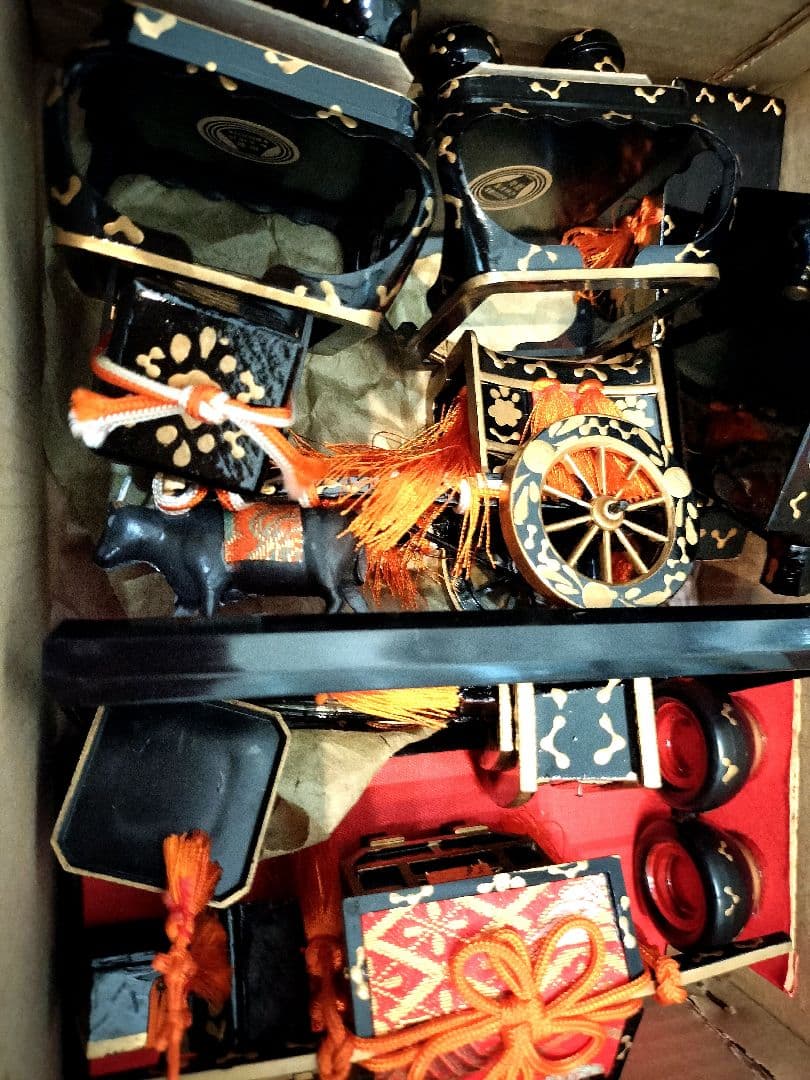 昭和40年代 アンティーク 希少雛人形 (オルゴール、ライト付き) - メルカリ