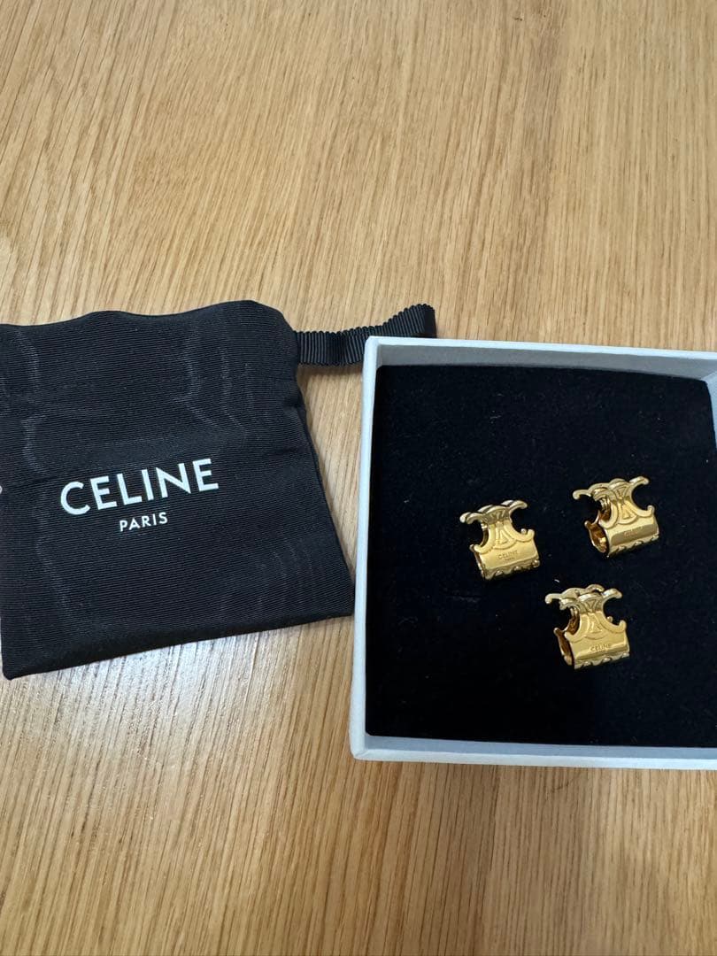 正規品 CELINE トリオンフ ヘアクリップセット