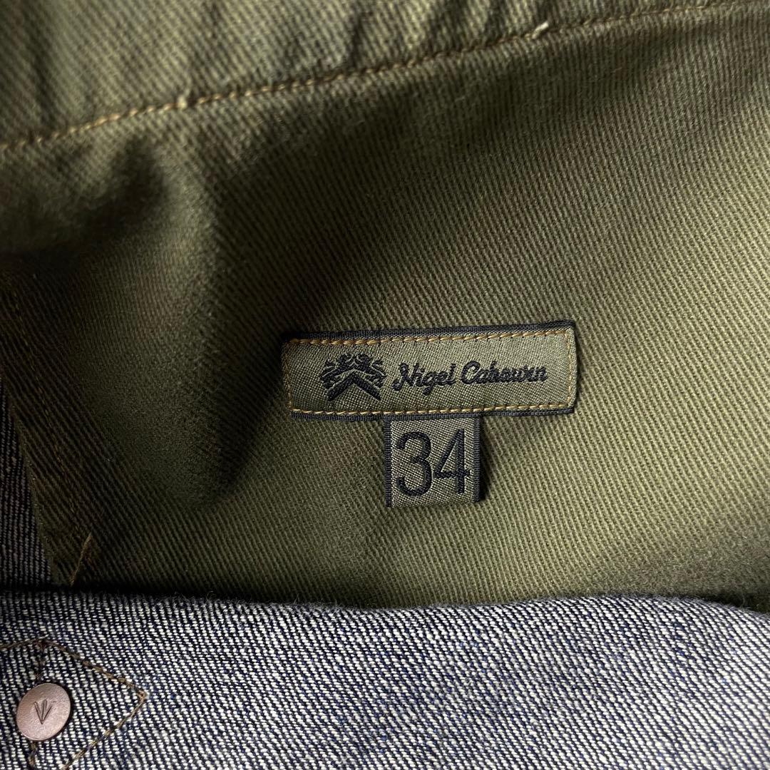 【Nigel Cabourn】W34レイルマンデニムパンツ k8