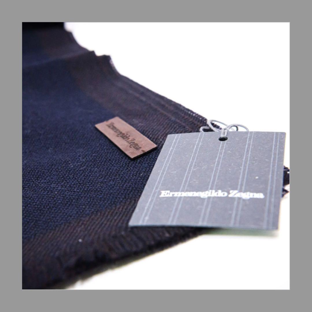 マフラー Ermenegildo Zegna ネイビー
