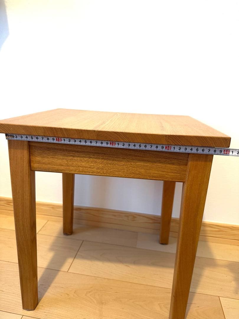 【無印良品】木製サイドテーブル 引き出し付き（廃盤品）