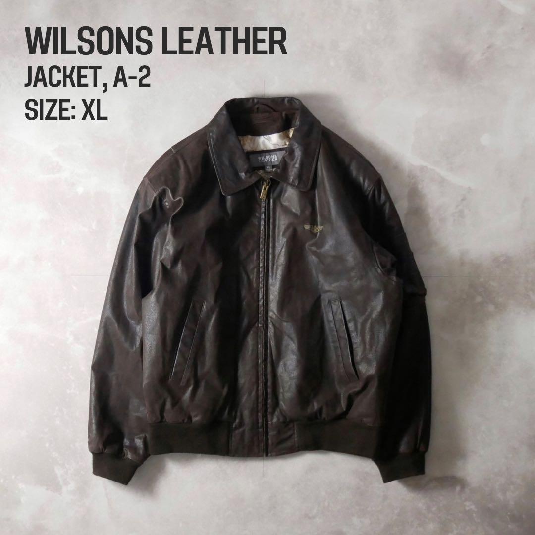 WILSONS LEATHER A2 Type レザージャケット ブラウン XL - メルカリ
