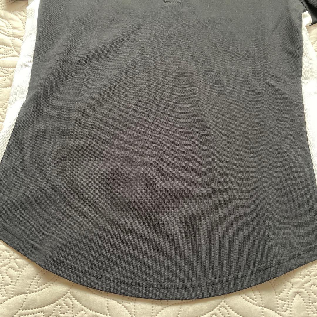 ZERO HALLIBURTON ゼロハリバートン半袖ポロシャツ　サイド白/黒L