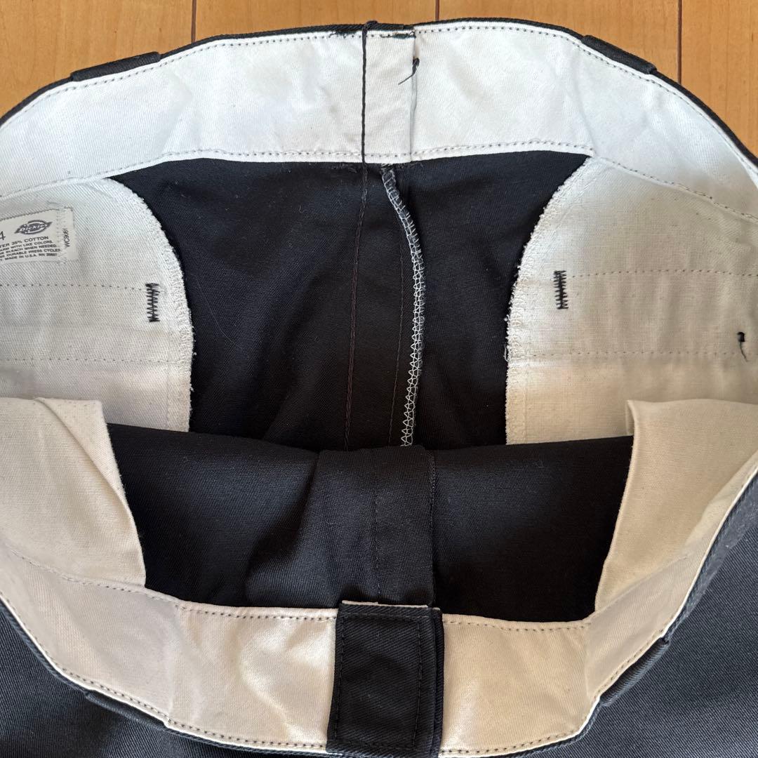 80s USA製 Dickies874 ブラック ワークパンツ