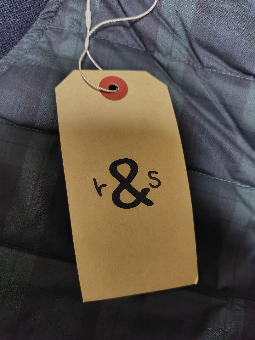 ラフアンドスウェル 中綿キルティングパンツ 防寒 タータンチェック M