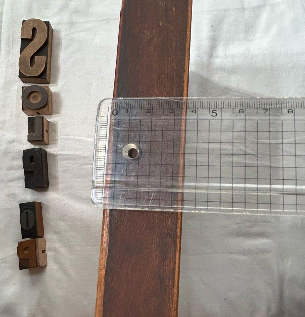 アンティーク プリンタートイレ 木製スタンプ