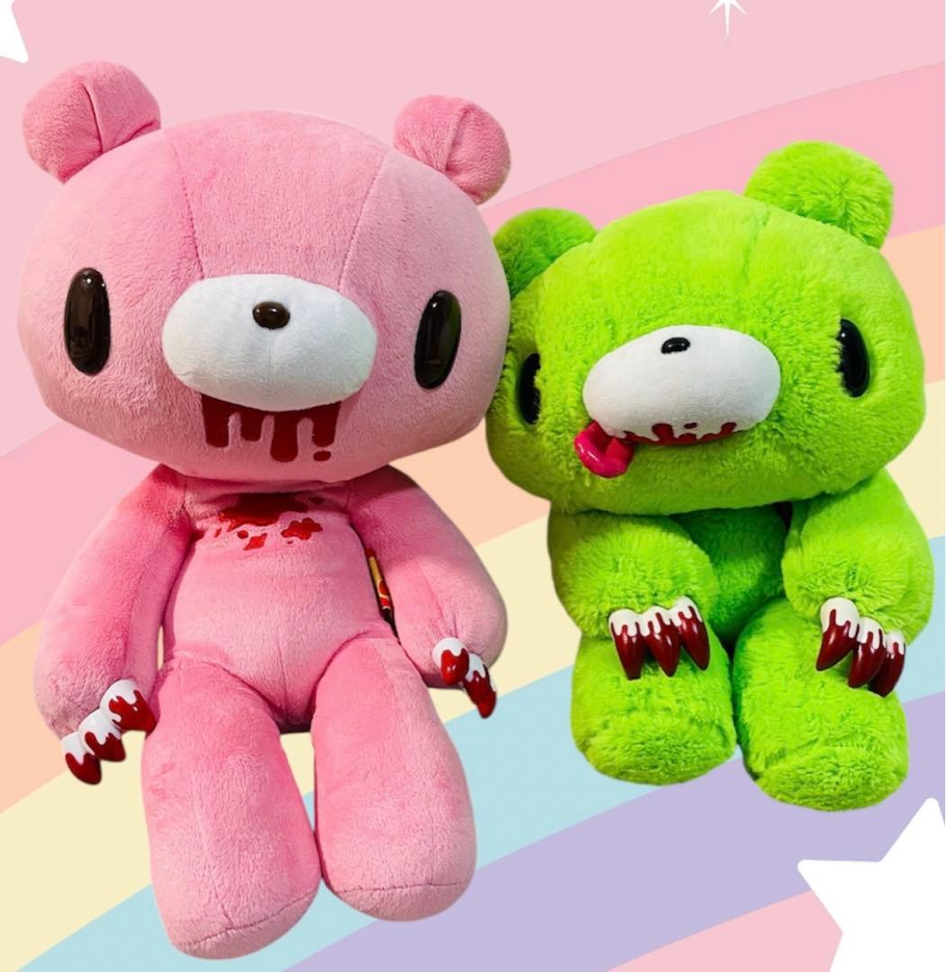 チャックスGP グルーミー ぬいぐるみ 21周年 ピンク グリーン タイトー