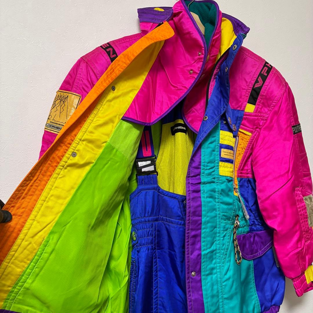 美品　90s PHENIXメンズ　L スキーウェア　カラフル　レトロ　ビンテージ