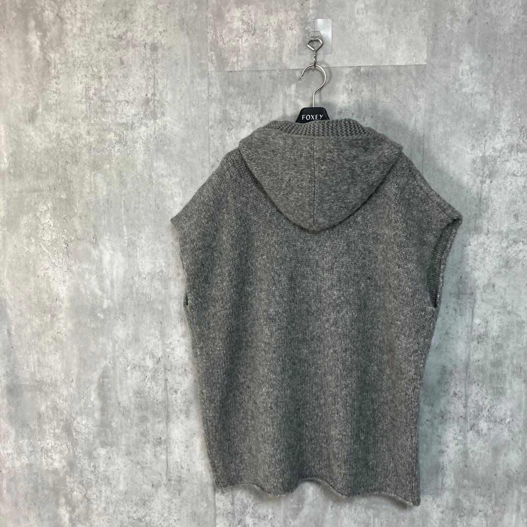 KASH for Leilian アルパカ混 ニットポンチョ 13＋