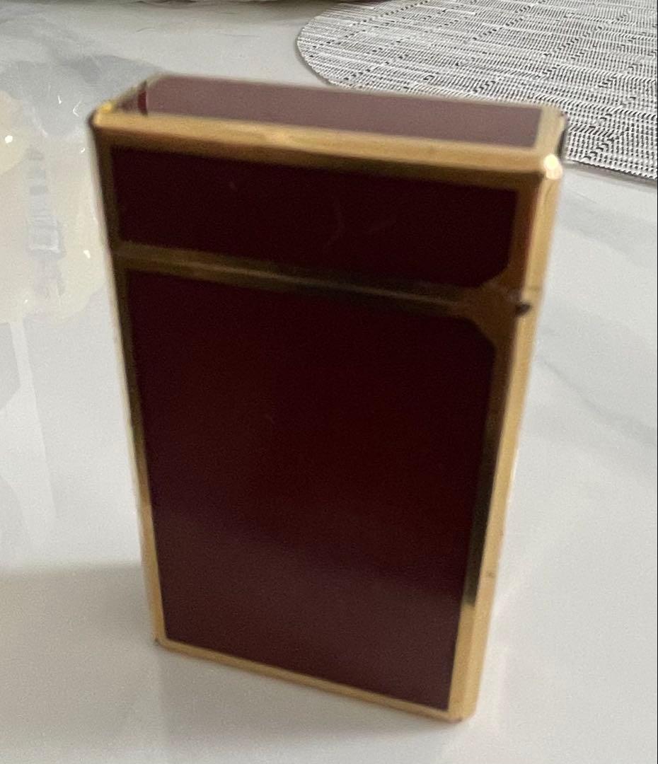 S.T.Dupont デュポン 都彭 赤漆 ゴールドライン ガスライター