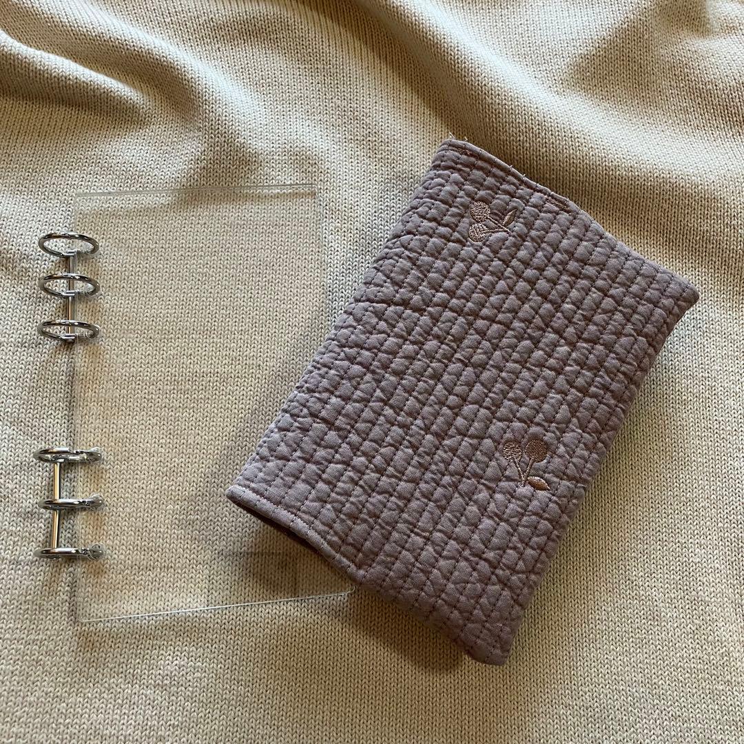 貯金 バインダーカバー アクリル 韓国 saving A6 ヌビ キルティング