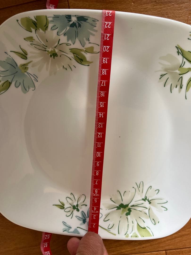 花柄デザインの陶器製皿3点セット