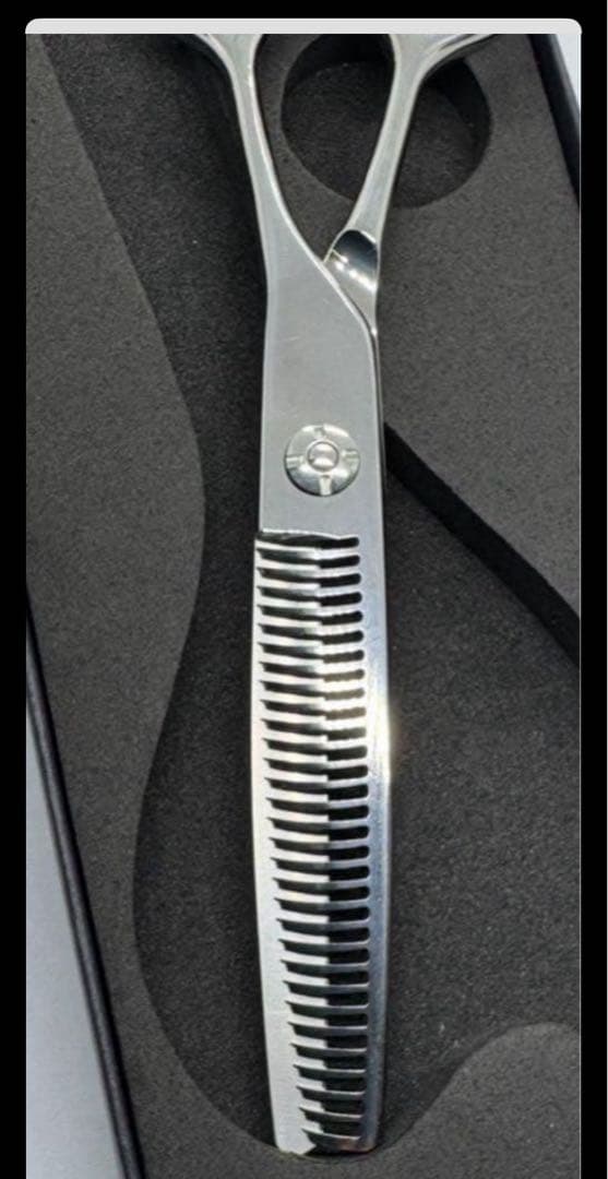 ⑥評価多数！コバルトセニングシザー V金10号●25%●はさみ●すき●美容●理容