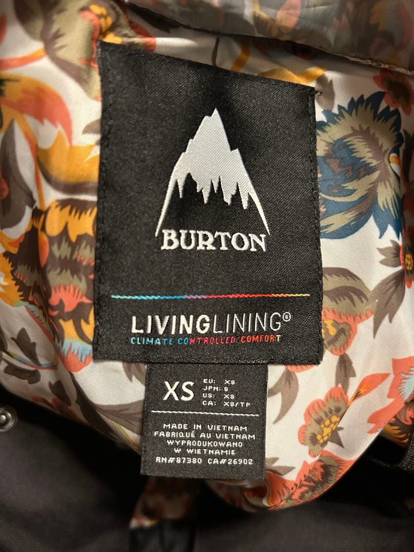 BURTON LIVINGLINING スノーボードパンツ XS ブラック