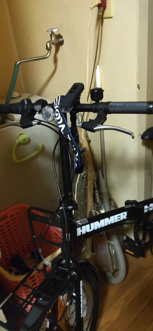 札幌限定若しくは着払いHUMMER 折りたたみ自転車 ブラック切り替え式