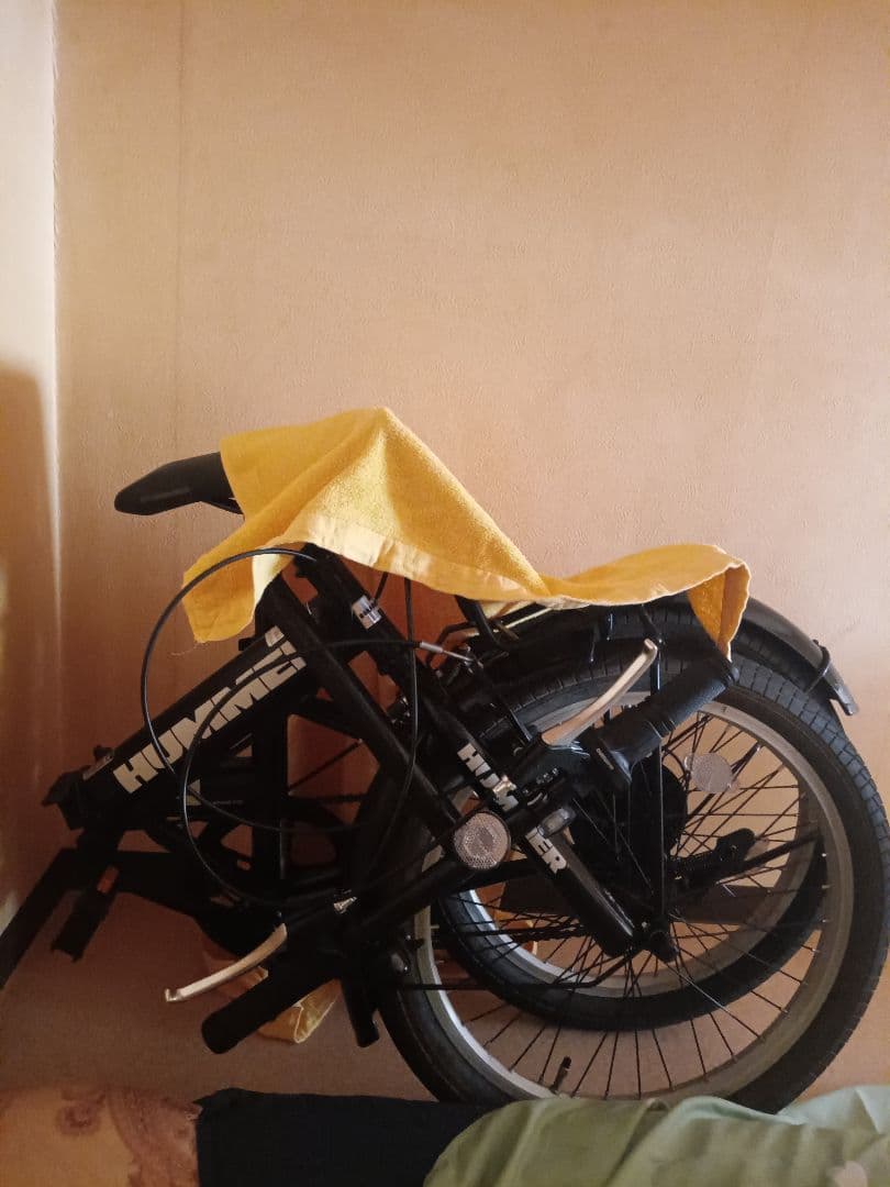 札幌限定若しくは着払いHUMMER 折りたたみ自転車 ブラック切り替え式