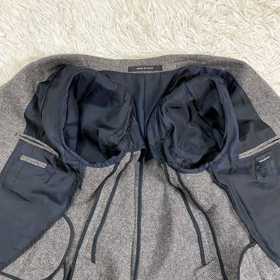 極美品✨イタリア製 ピーノレラリオ ヘリンボーン テーラードジャケット L相当