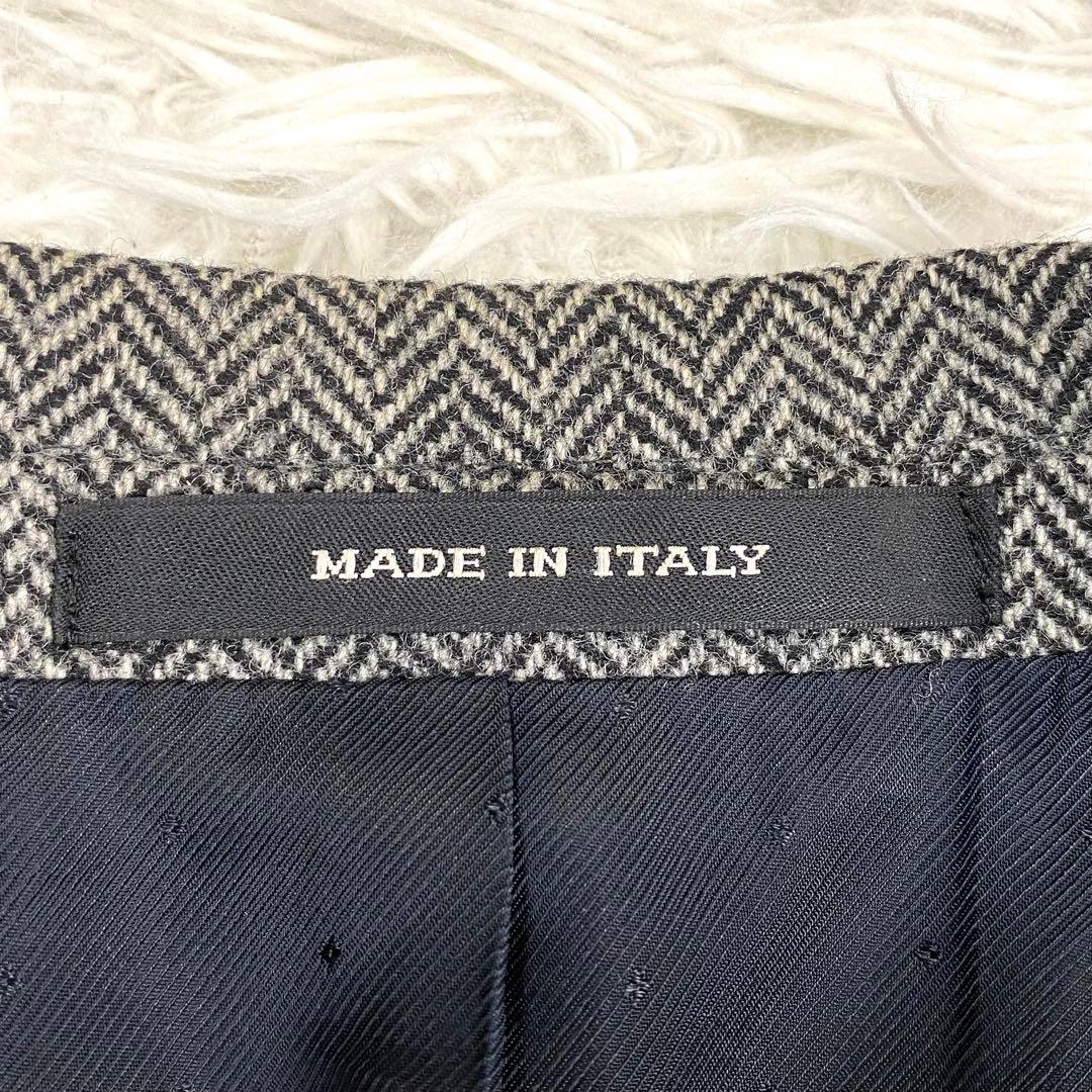 極美品✨イタリア製 ピーノレラリオ ヘリンボーン テーラードジャケット L相当