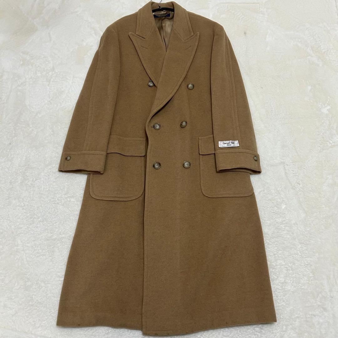 超希少】ブルックスブラザーズ キャメル ポロコート ダブル チェスター
