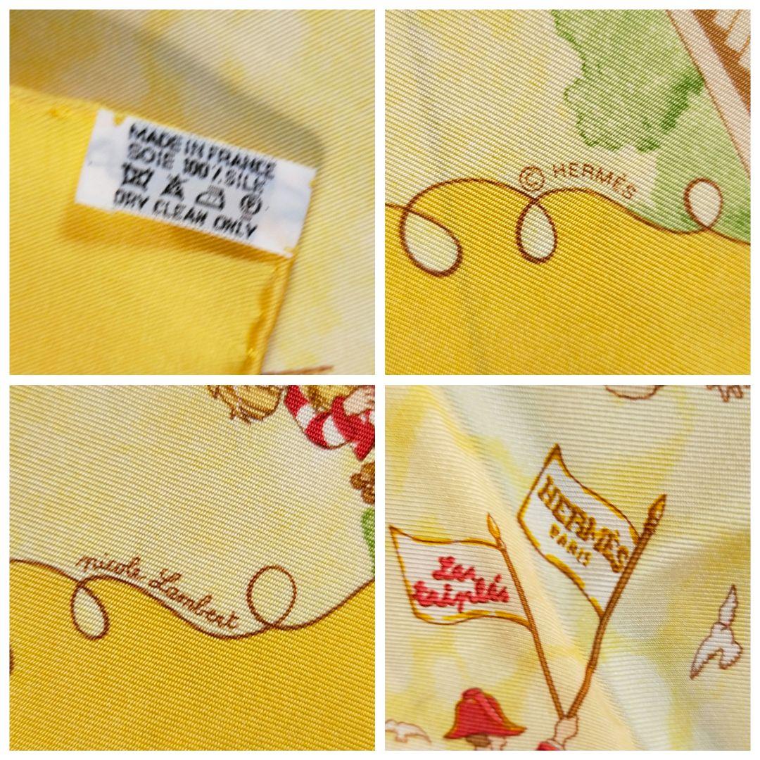 ☘️美品☘️ HERMES カレ45　いたずら三つ子　ガヴロッシュ　プチカレ