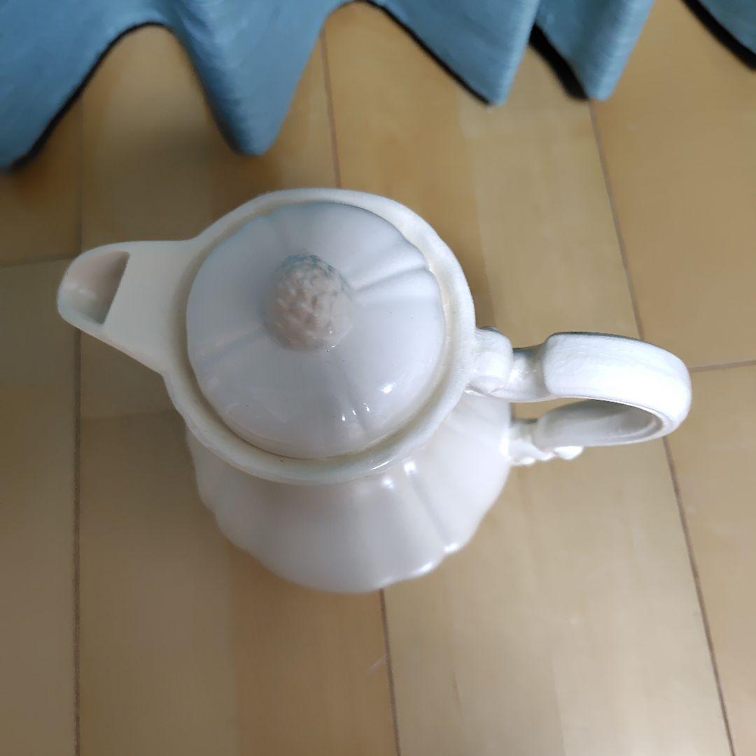 サルグミンヌ 花リム ポット＆シュガーポット セット アンティーク