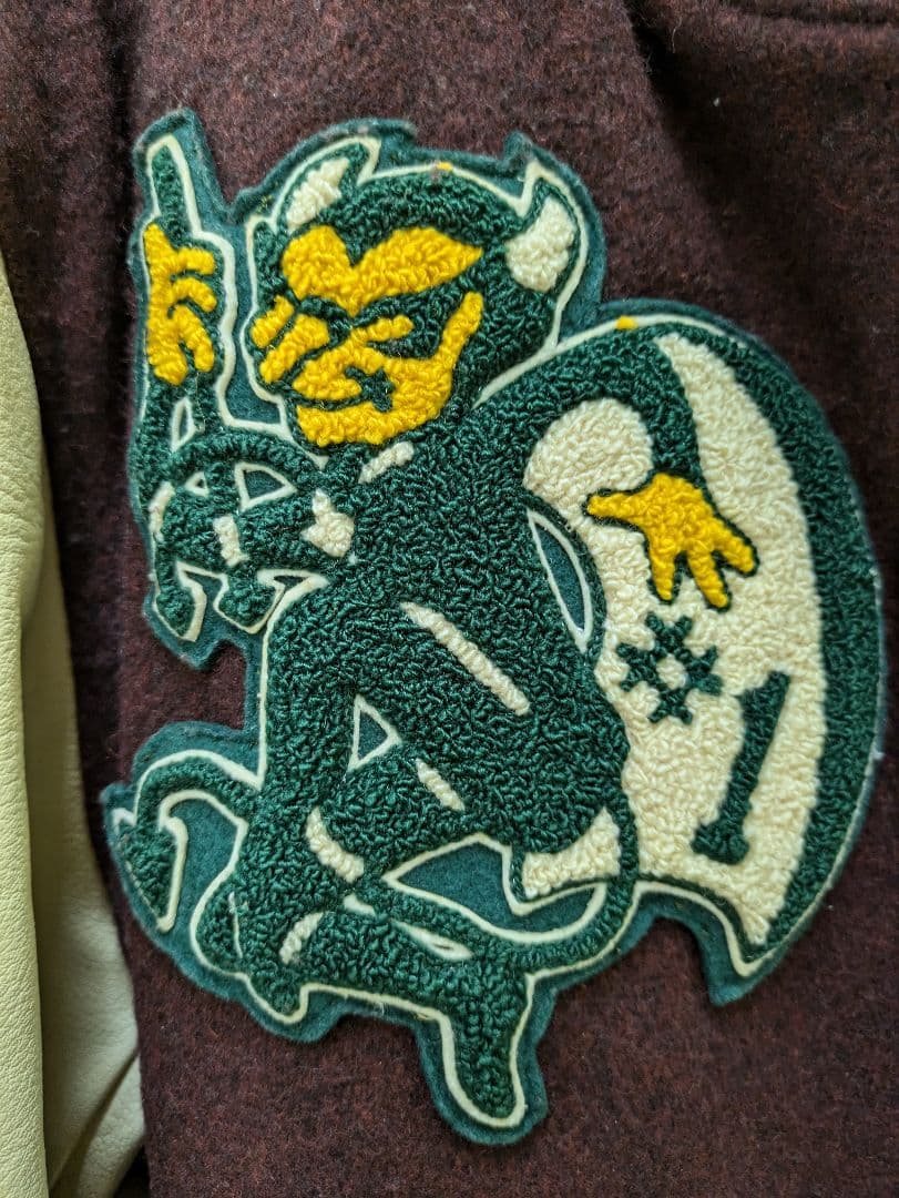 ゴールデンベアー☆袖革スタジャン