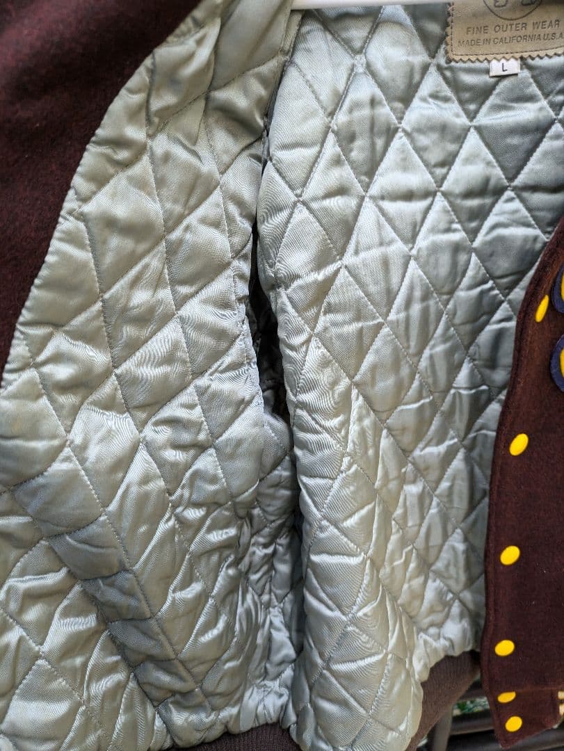 ゴールデンベアー☆袖革スタジャン