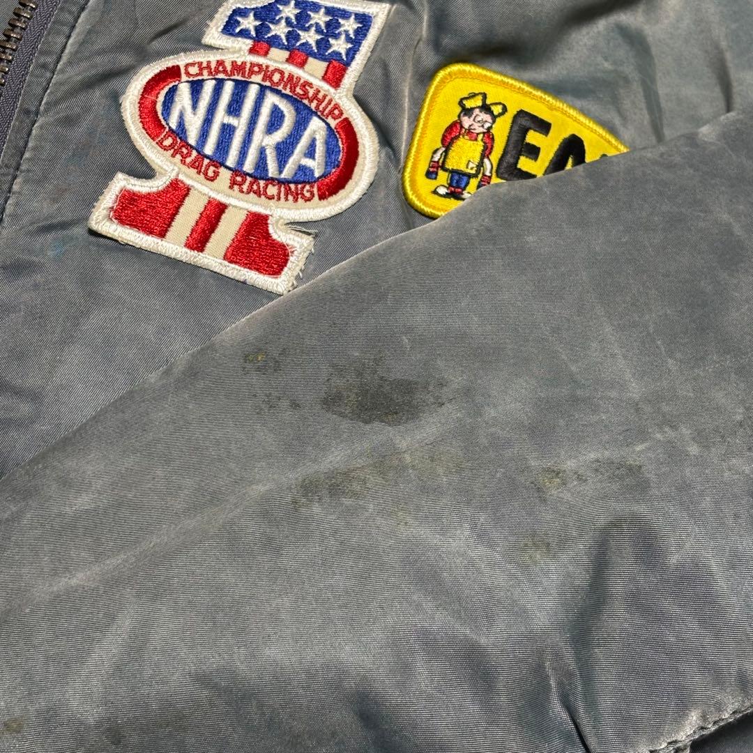 90s USA MA-1 フライト ボンバージャケット フェード グランジ - メルカリ