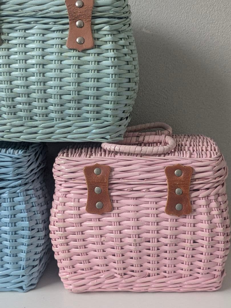 ミニバスケット 籠 昭和レトロ カゴ