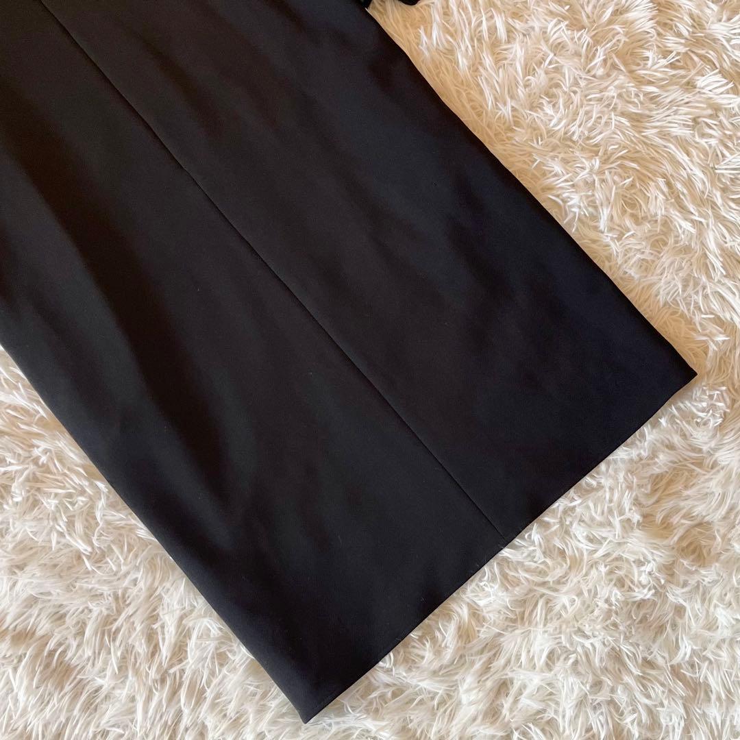 近年モデル✨ ヨーコチャン フレアスリーブ ドレス ワンピース ブラック 40