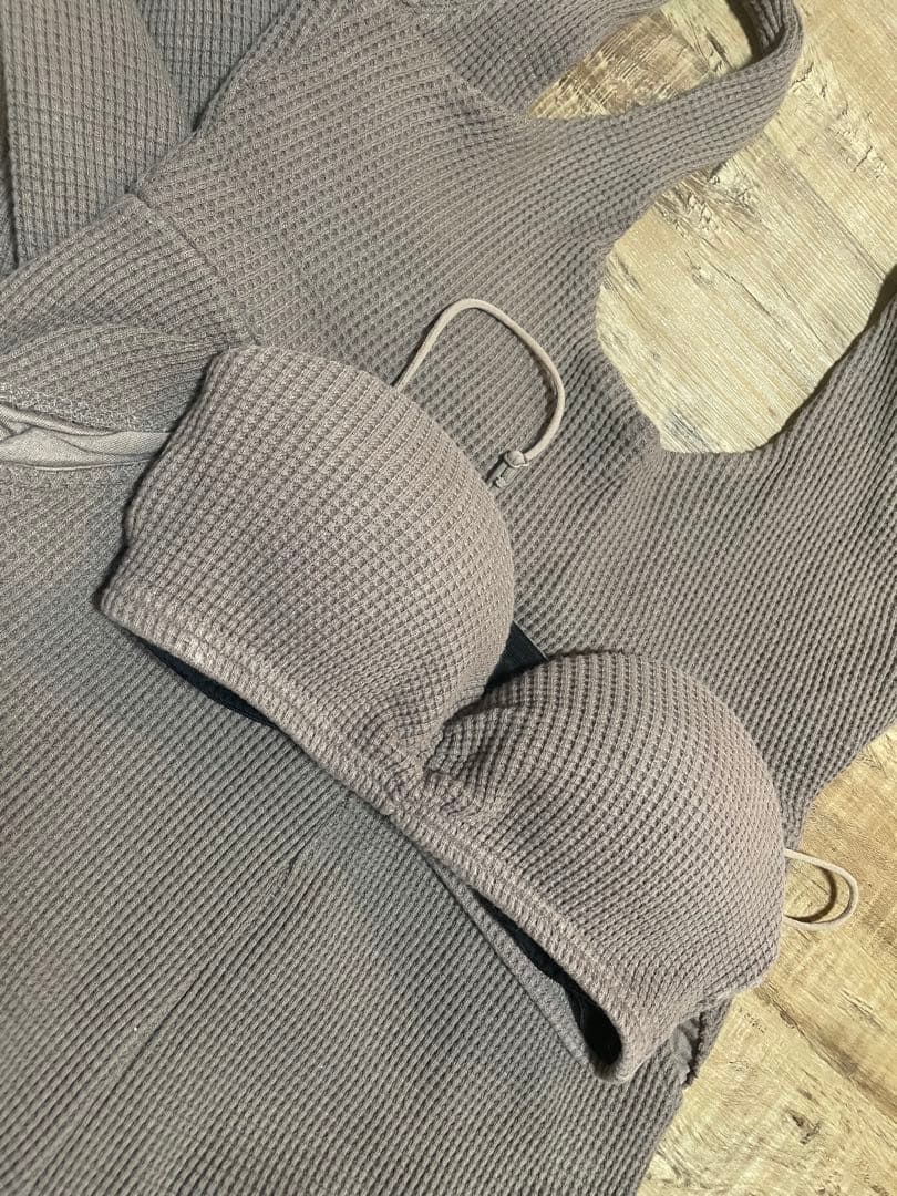 to the sea ワッフルビスチェ ロンパース ブラウン