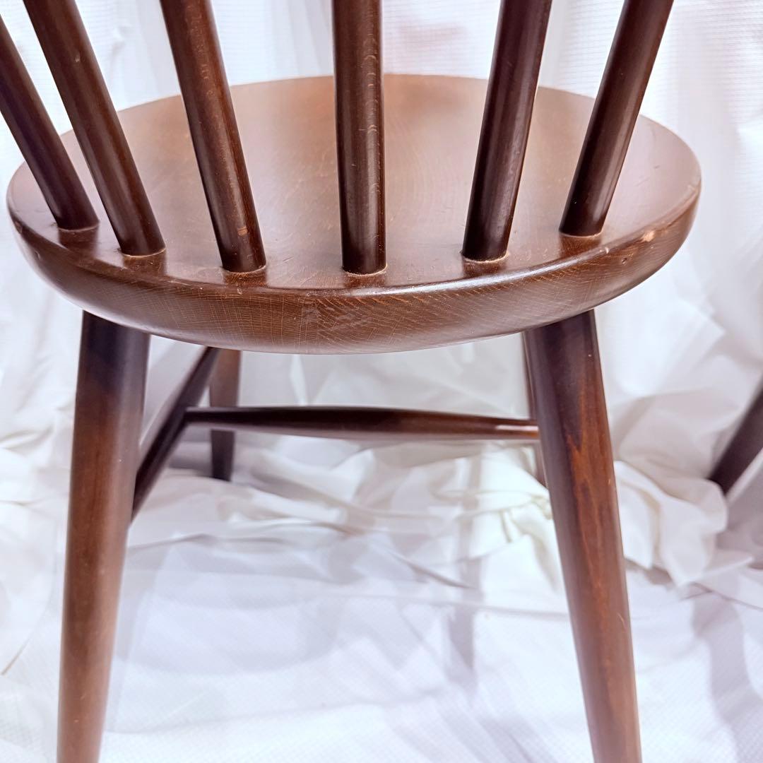 秋田木工　ハンナチェア　ダイニングチェア　二脚セット　ヴィンテージ