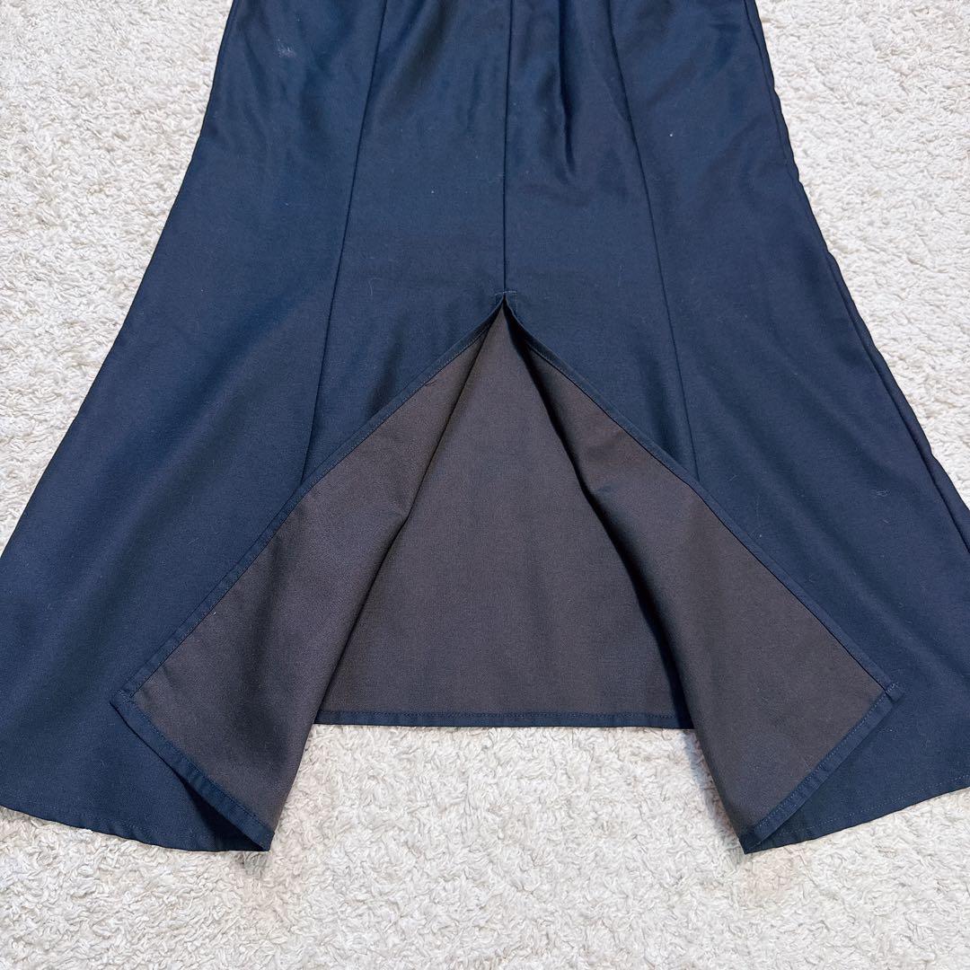 【イコノロジーICONOLOGY】シルクウール　花を着るマーメイドロングスカート